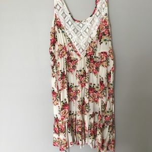 En Creme Floral Dress